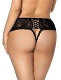 Open Crotch Floral Lace Panty