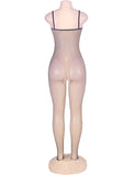 New Stretch Fishnet Crotchless Bowknot Bodystockings