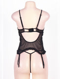 New Plus Size Lace Teddy With A Front Keyhole
