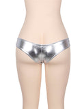 Sexy Rosy and Blue and Silver Metallic Shorts