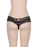 Plus Size Black Lace Panty