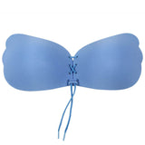New Strapless Self Adhesive Silicone Invisible Blue Push-up Bra