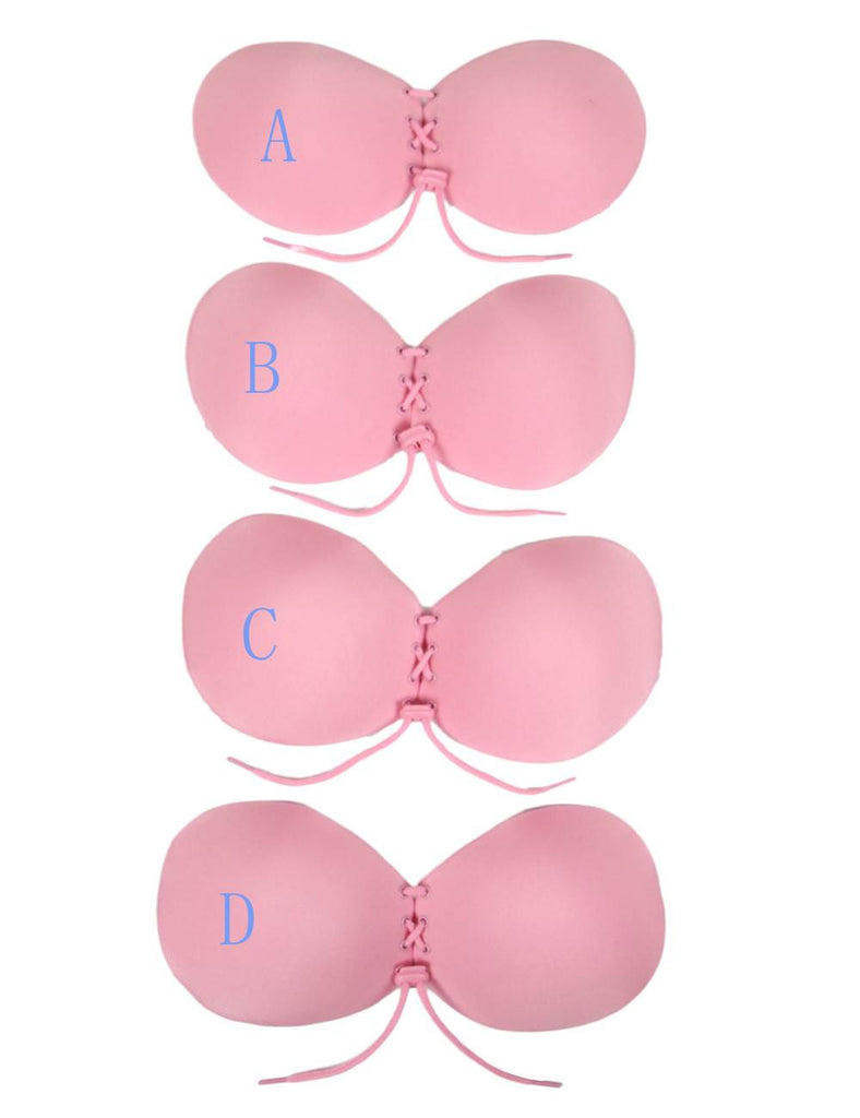 Polyester Push-Up Women's Invisible Silicon Stick On Free Bra With