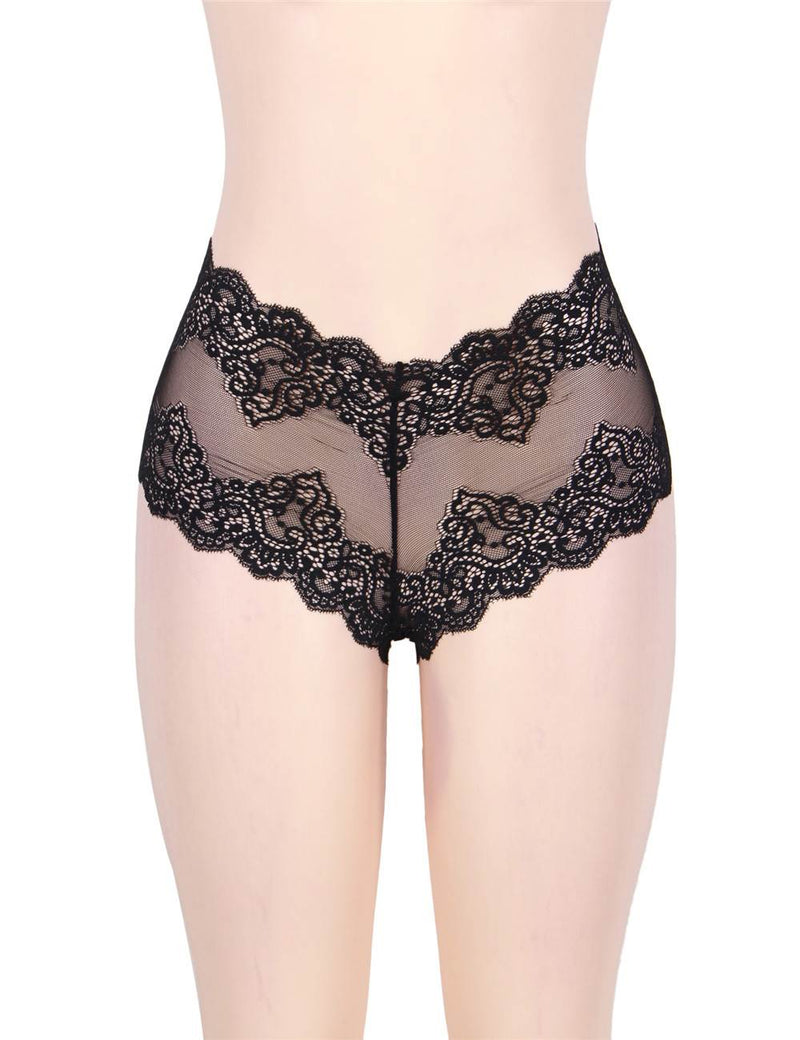 Sexy High Waist Floral Lace Panty