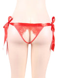New Plus Size Sexy Lace-up Red Panty For Valentine's Day