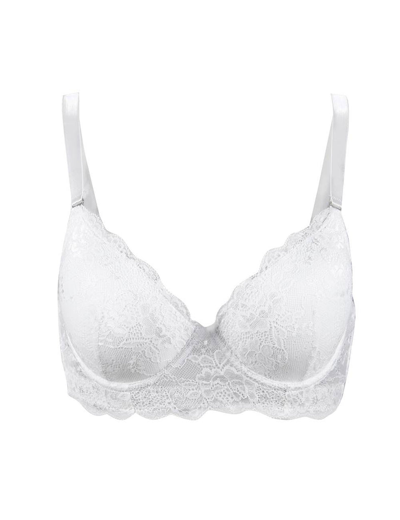 White High Quality Lace Comfortable T-shirt Bra