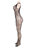 Fishnet Crotchless Bodystocking with Lacing
