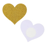 Glod Glitter Heart-shaped Nipple Cover