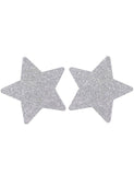 White Glitter Star Shaped Nipple Cover