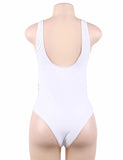 White Simple Sexy Summer Women‘s One Piece Swimsuit