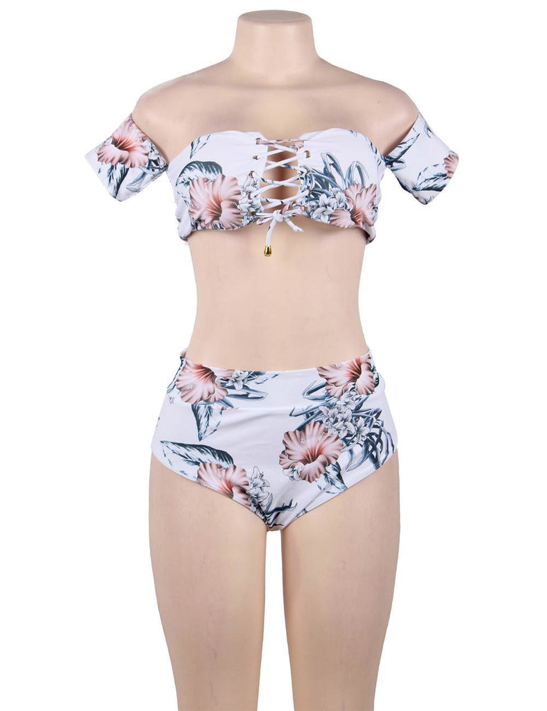 Free Floral Print Sexy Summer Women Bikini Set