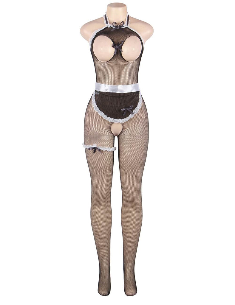 New Uniform Temptation Cute Maid Sexy BodyStocking Set