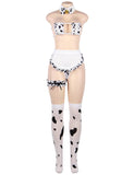 Cute Cow Cosplay Passion Uniform Seduction Sexy Lingerie Set