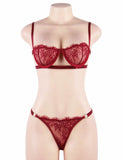 High Quality Beautiful Lingerie Egypt Lace Bra Set With Steel ring