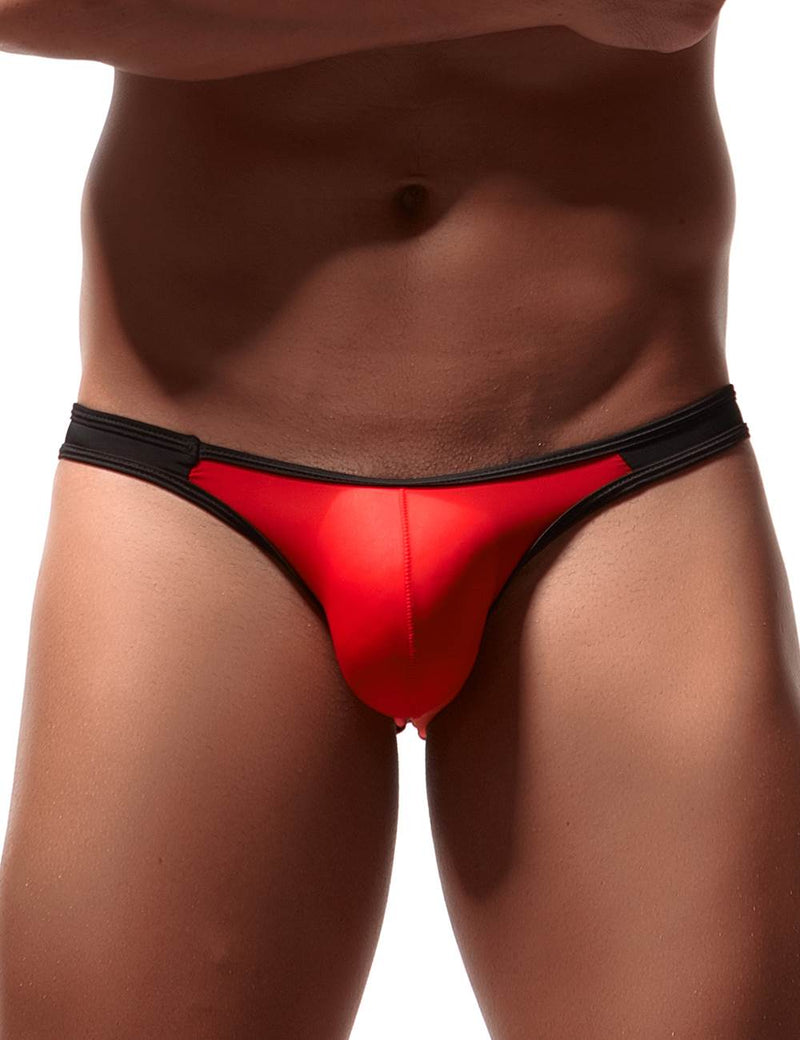 Thin Ice Silk Low Waist Contrast Color Men‘s Underwear