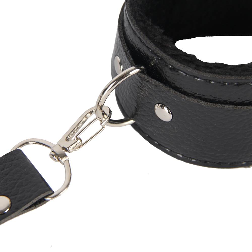 SM Bondage Sex Leather Handcuffs Cross Buckle Hands And Feet Rated Accessories