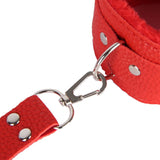 SM Bondage Sex Leather Handcuffs Cross Buckle Hands And Feet Rated Accessories