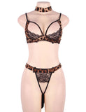 New Sexy Erotic Uniform Temptation Wild Leopard Passion suit