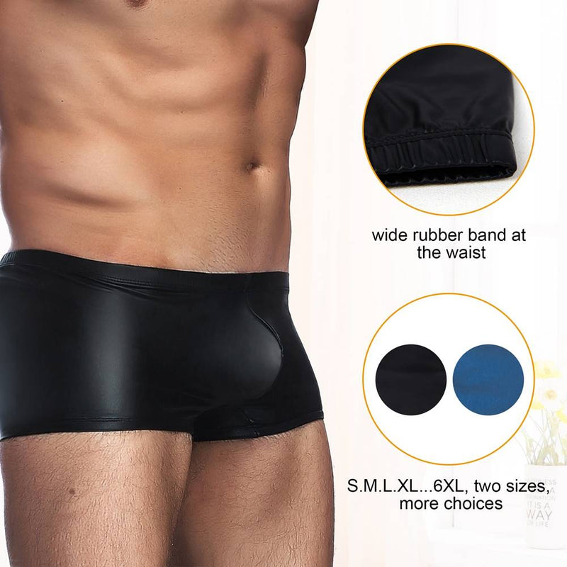 Black Leather Sexy Panty for Man