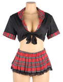Sexy Egypt uniform high-quality student pleated skirt college style cosply suit