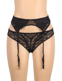 Sexy Exquisite Lace Plus Size Garter Panty