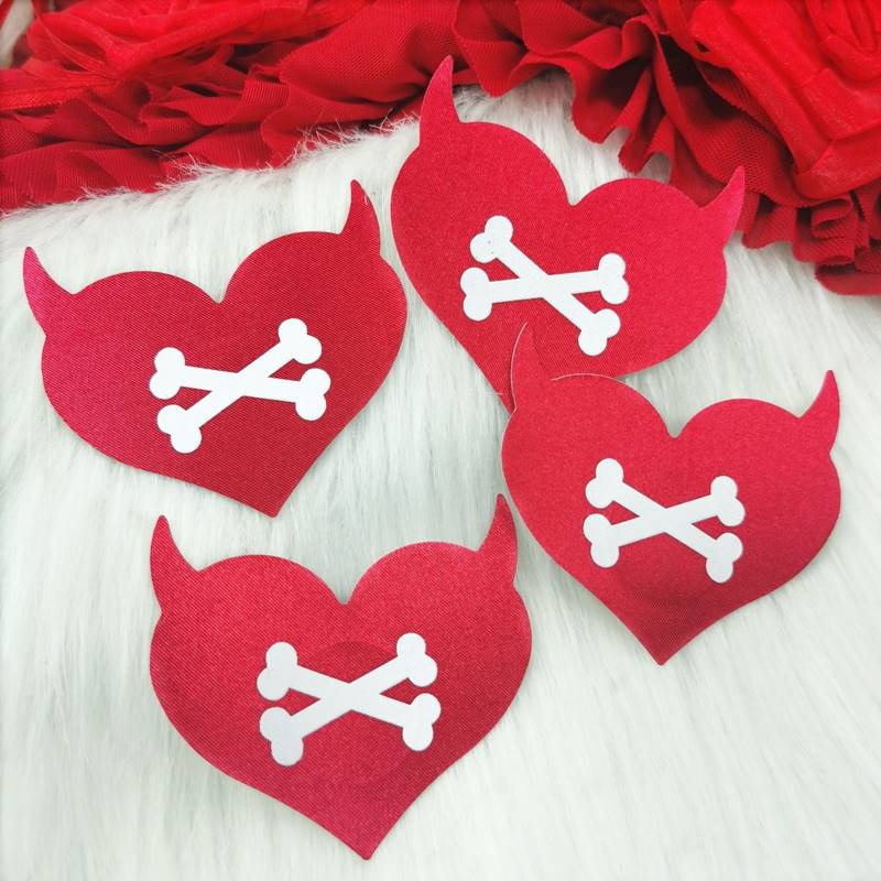 Disposable Devil Heart Nipple Cover