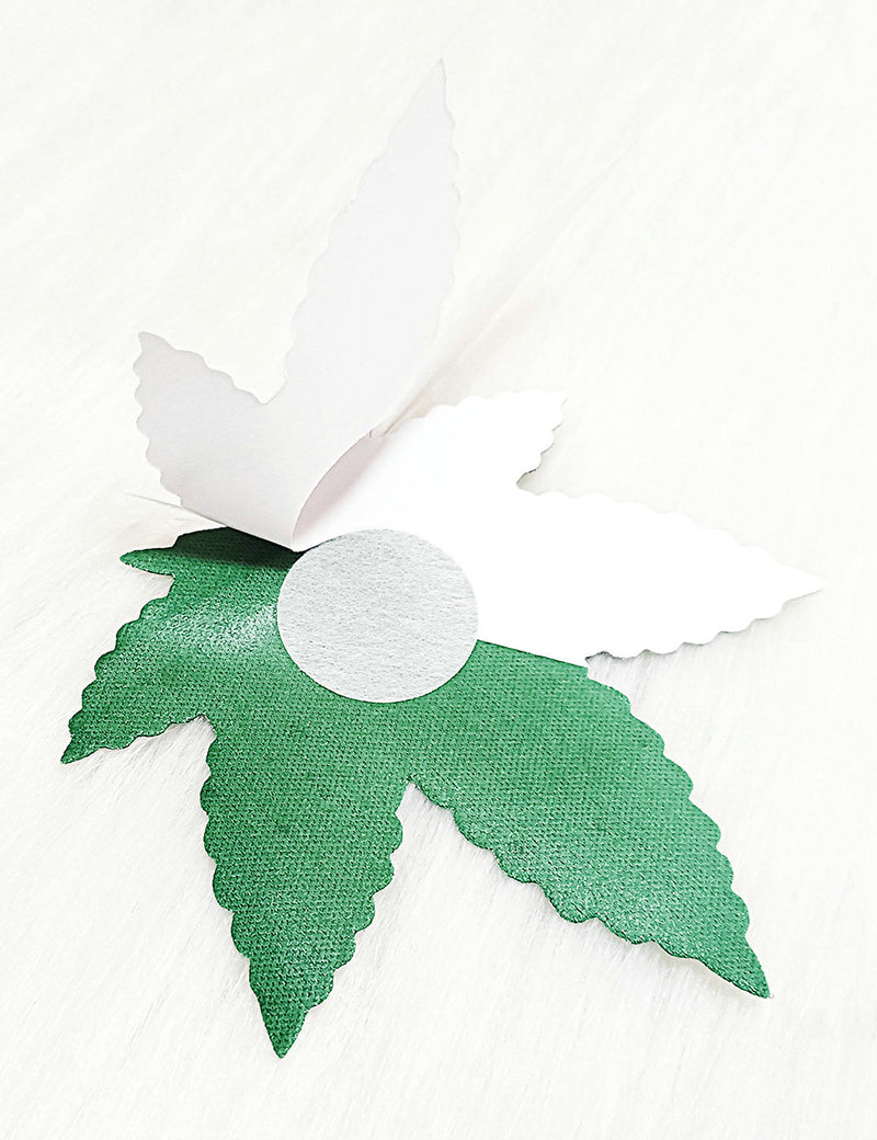 Green Leaf Shape Nipple Cover