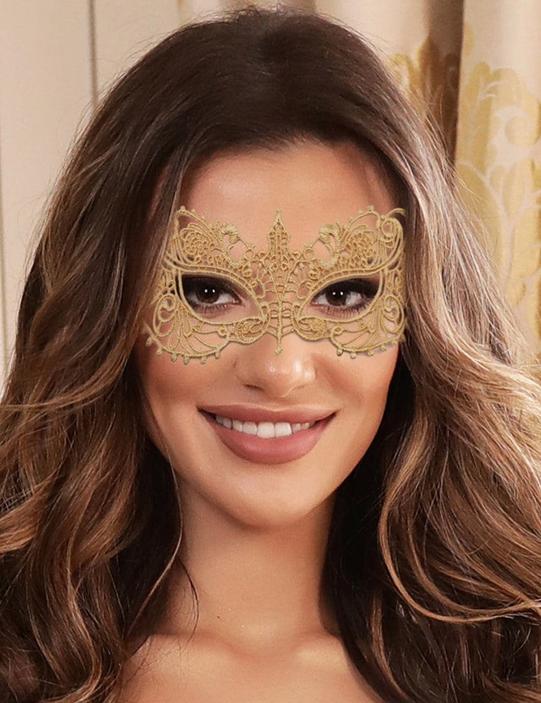 Enchanting Gold Eye Mask