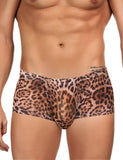 Sexy Mesh Men Boxer With Leopard Print