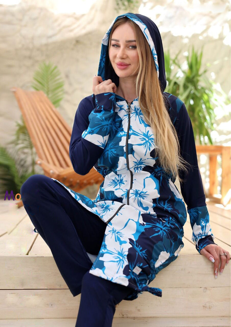 Water proof navy blue swimsuit