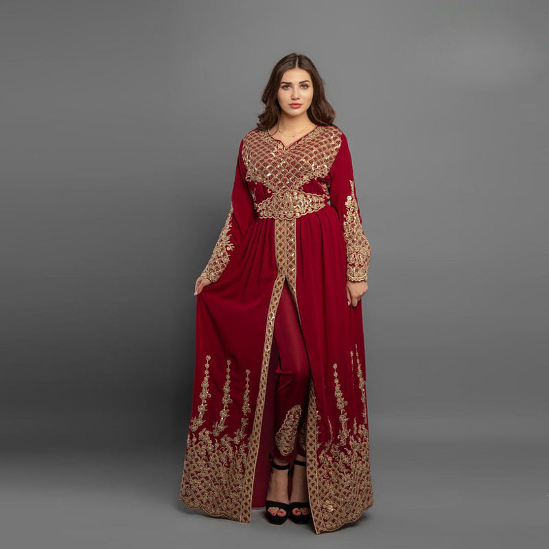 Elegant reception Chiffon Abaya, imported