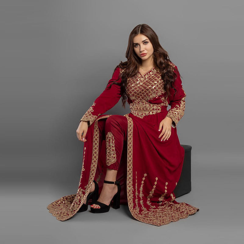 Elegant reception Chiffon Abaya, imported