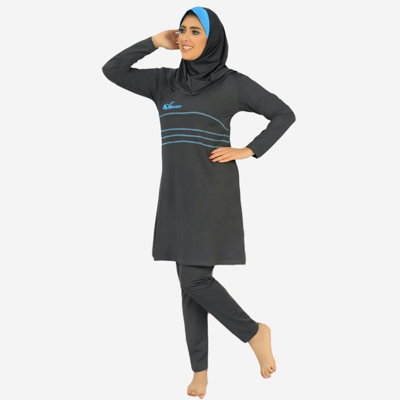 Gray Swimsuits Set of  3 pieces