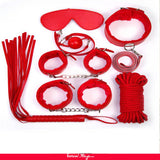 Red Leather Bondage Adult Sexy Toys Sm Sexy Product BDSM