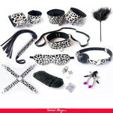 Leopard Leather Bondage Adult Sexy Toys Sm Sexy Product BDSM