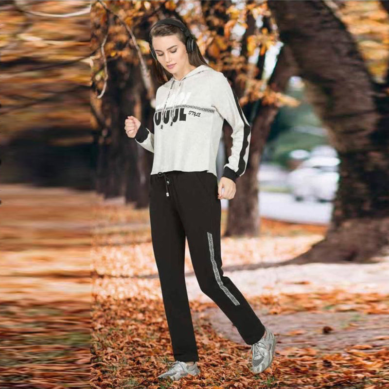 Pajama black velvet elegant two pieces