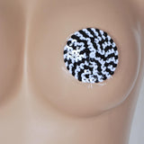 Nipple Cover Black with White