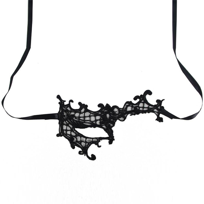 Enchanting Black Lace Unilateral Eye Mask