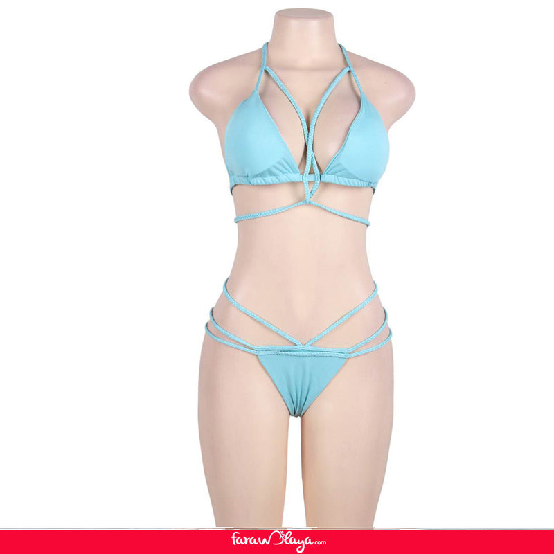 Sexy Blue Summer Women Bikini Egypt Set