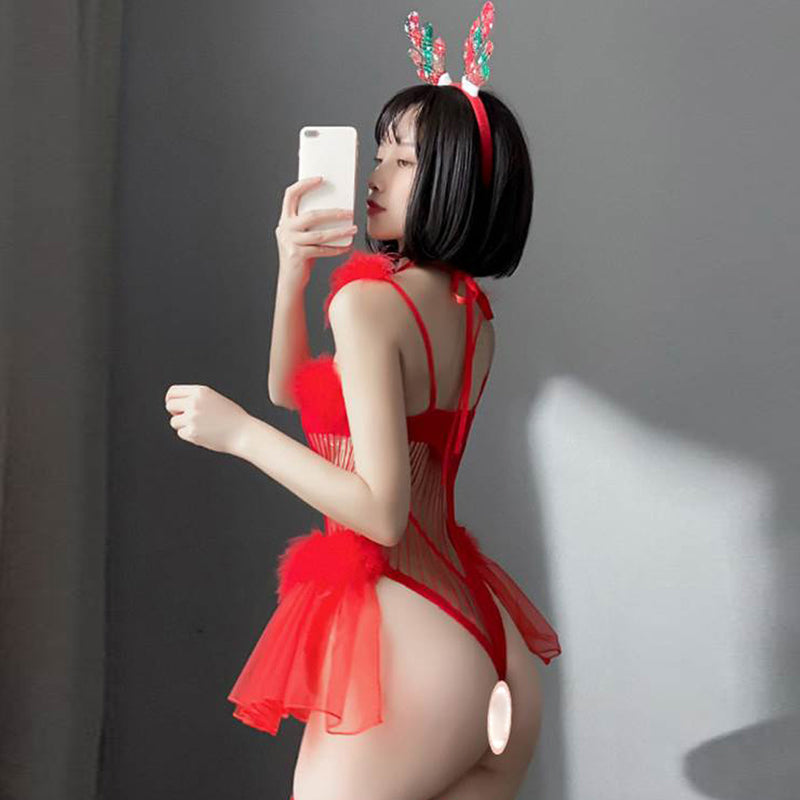 Sexy Christmas Lingerie Uniform Temptation Cute Elk Passion Suit