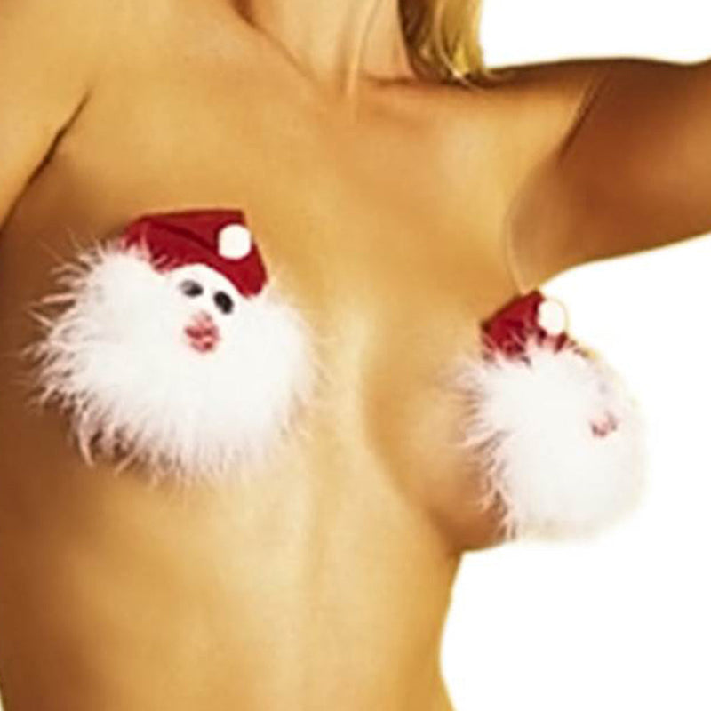 Santa Egypt Claus Nipple Stickers For Christmas