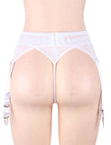 White Sexy Lace Garter Panty