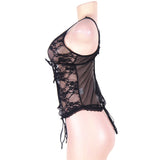 Lace Round Open Back Teddy Lingerie