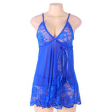 Plus Size Soft Lace Babydoll with G-string