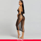New Sexy Fishnet Hollow Out Long Lingerie Bodystocking