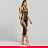 Sexy Fishnet Hollow Out Long Lingerie Babydolls