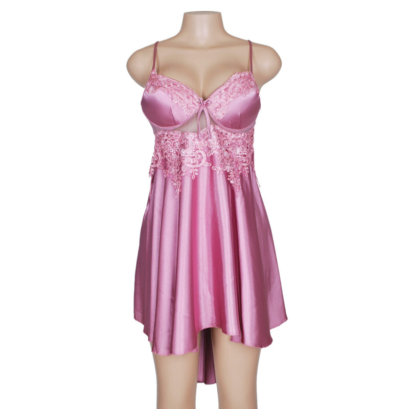 sexy babydoll lingerie with internal bra cups