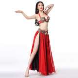 Flower Red Dance Sets Belly Dance Wear for Performance