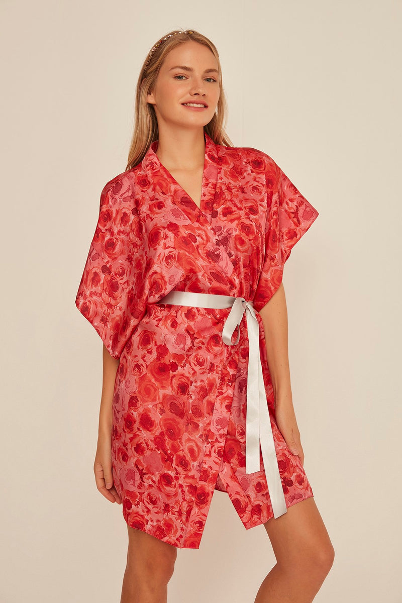 Women Satin Dressing Gown