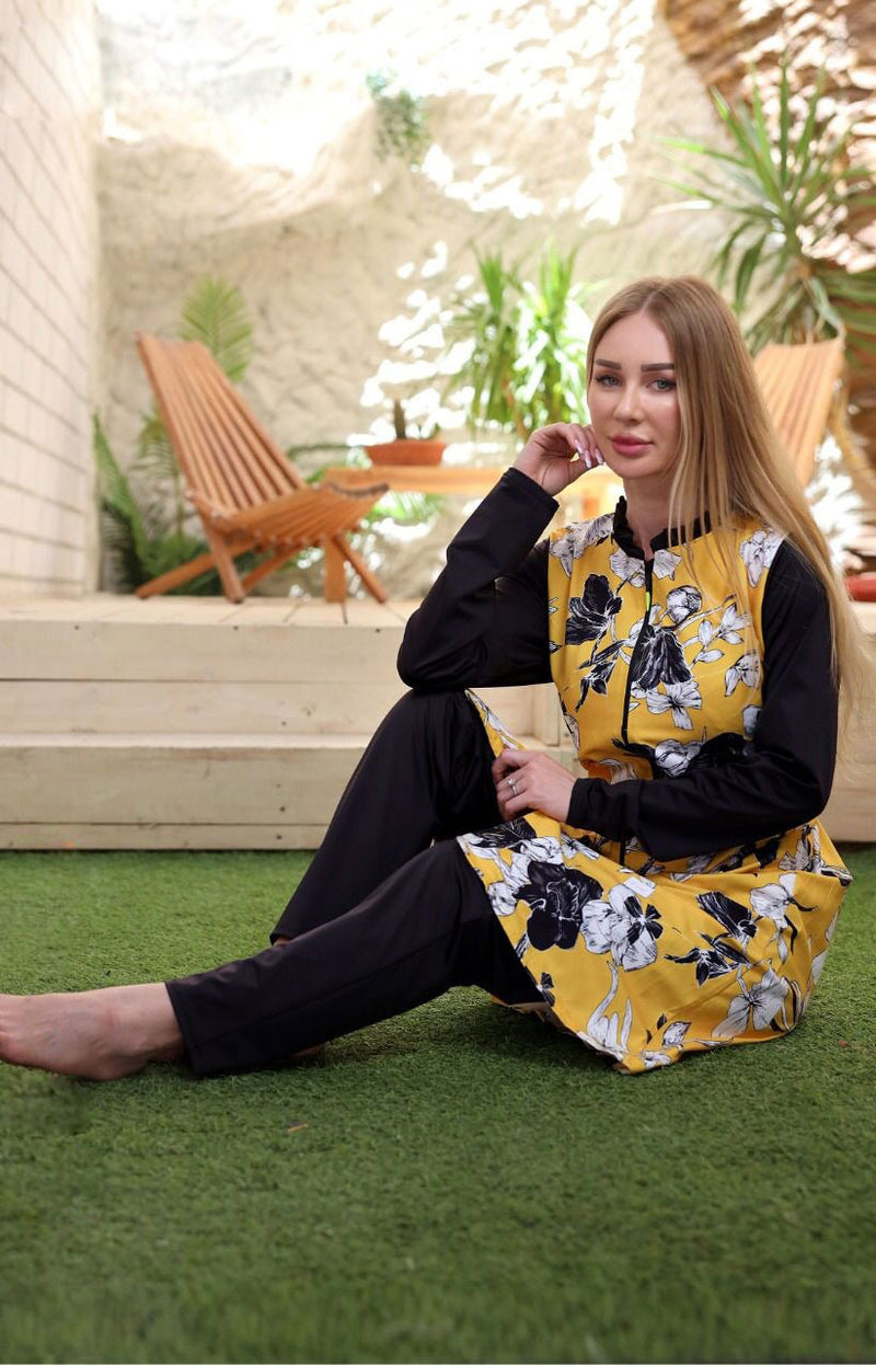 Black waterproof swimsuit